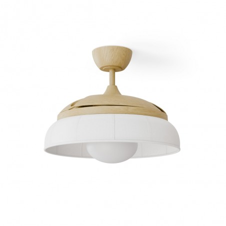 Ventilateur à pales rétractables LED Emma S CCT Dim (16W)