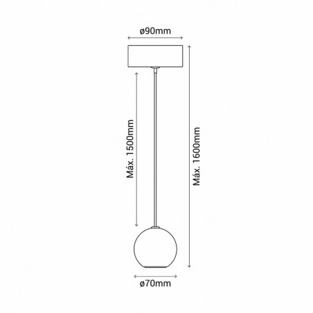 Lámpe de plafond LED Vita (5W)