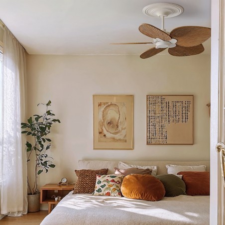 Ventilateur de plafond Alma 100 Blanc 5 pales
