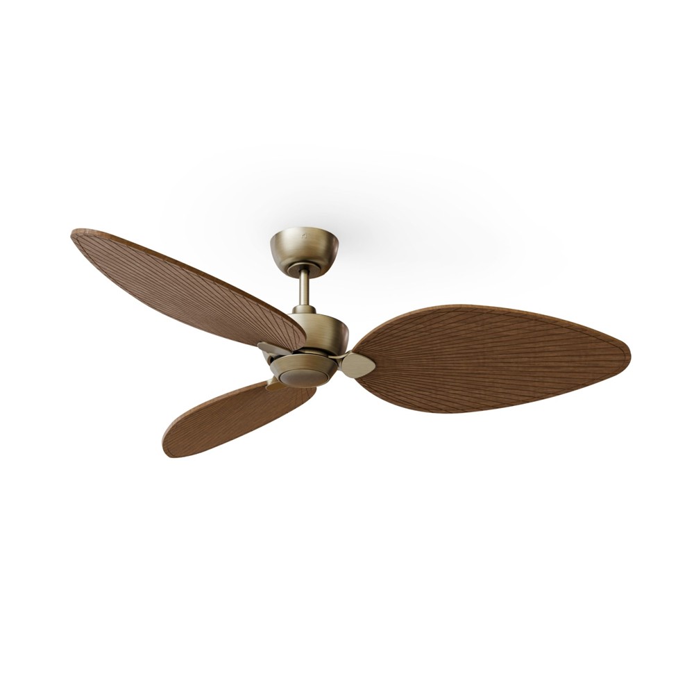 Ventilateur De Plafond Melton Avec Lumière Et Télécommande - Pâles En érable-miel - Diamètre 132 Cm