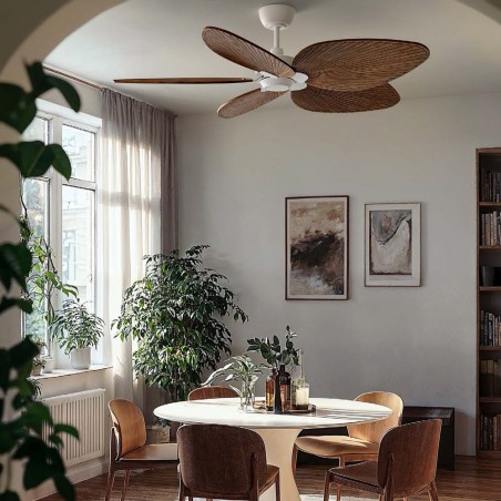 Ventilateur de plafond Alma 132 Blanc 5 pales