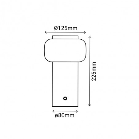 Lampe à poser rechargeable LED Mimo CCT Dim (2W)