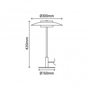 Lámpe a poser LED Valentina II CCT (9W)