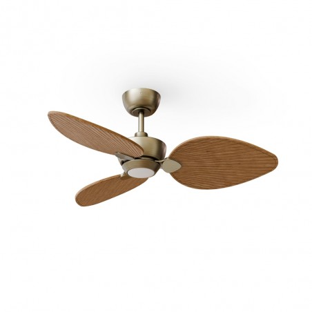 Ventilateur LED Alma 100 Laiton 3 pales CCT Dim (6.5W)
