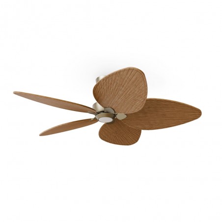 Ventilateur LED Alma 132 Laiton 5 pales CCT Dim (6.5W)