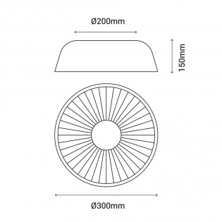 Plafonnier LED Victoria 30 CCT (12W)