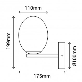 Applique pour salle de bains Amur