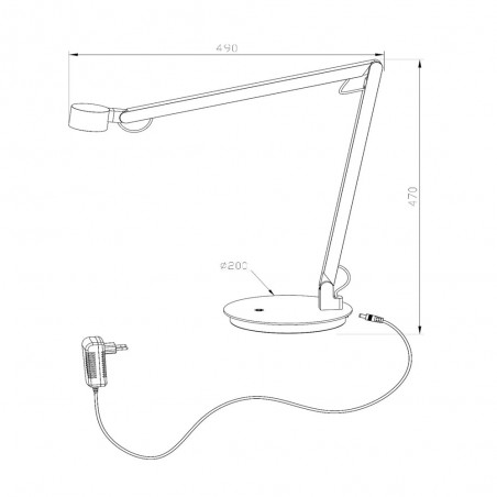 Flexo LED articulée Ogden 3-Dim (7W)