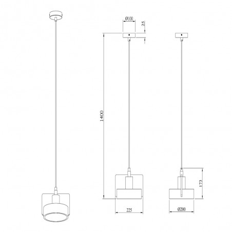 Lampe a suspensión Ninja C