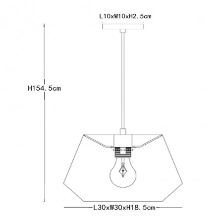 Lampe de plafond Jessica
