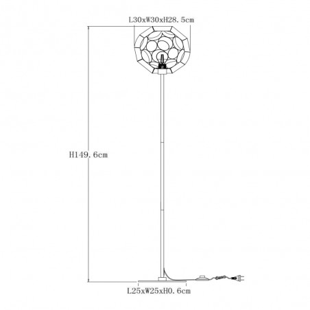 Lampadaire Hannelore