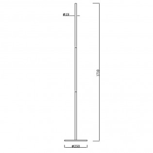Lampadaire LED Finan 3-Dim (32W)