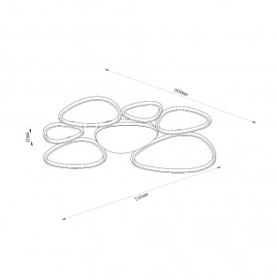 Plafónnier LED Samling CCT Dim (72W)