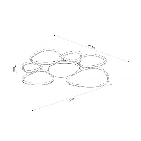 Plafónnier LED Samling CCT Dim (72W)