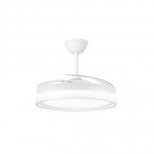 Ventilateur LED pales rétractables Nestera Eco Blanc CCT Dim (45W)