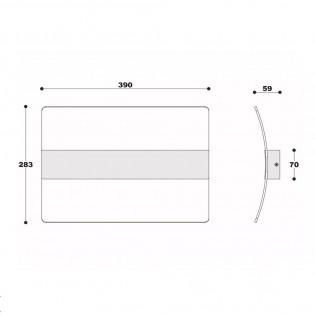Korgis LED plafonnier de salle de bain (12W)