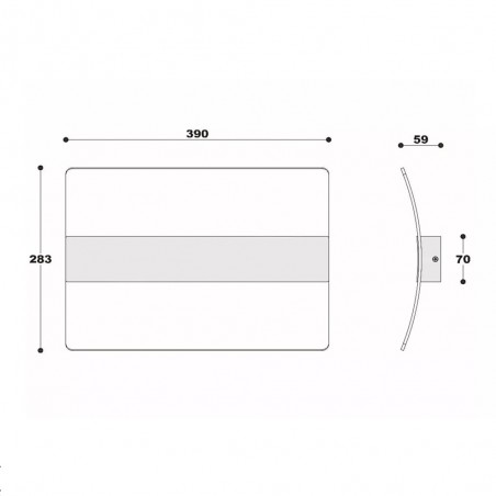 Korgis LED plafonnier de salle de bain (12W)