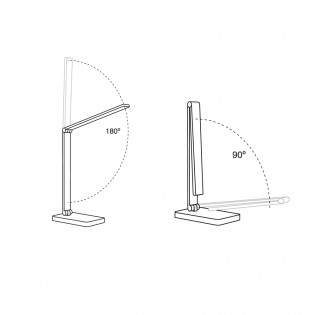 Lampe de bureau LED batterie rechargeable Norima Noir CCT Dim (5W)