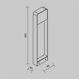 Balisé de exterieur LED Porte (7W)