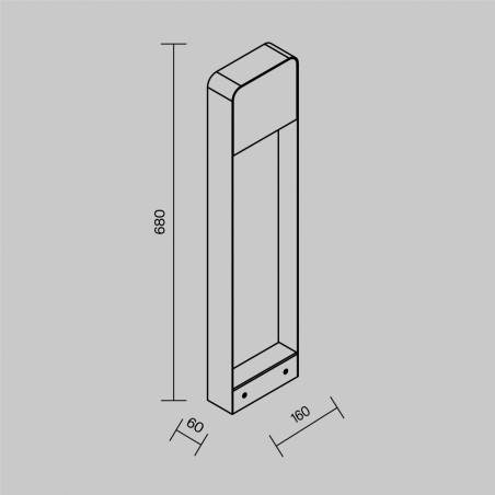 Balisé de exterieur LED Porte (7W)
