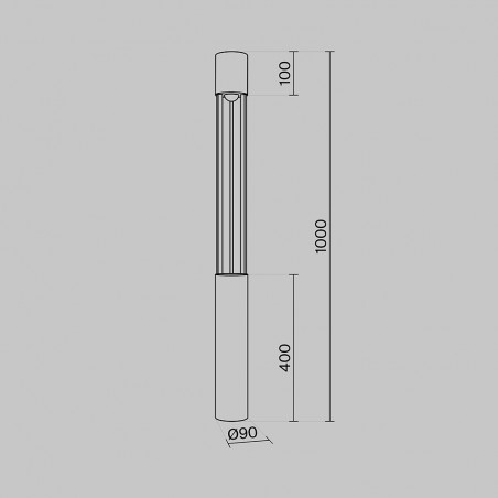 Balisé de exteriur LED Mill (12W)