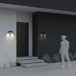 Applique Murale pour exterieur Sleek (2x2W)