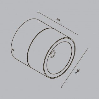 Spot de surface extérieur LED Spin (5W)
