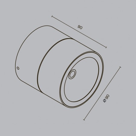 Spot de surface extérieur LED Spin (5W)