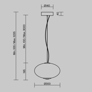 Suspension LED Bruma (12W)