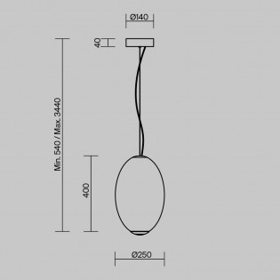 Suspension LED Bruma (19W)