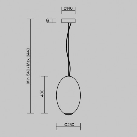 Suspension LED Bruma (19W)