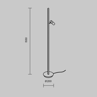 Lampadaire LED Thin (14W)
