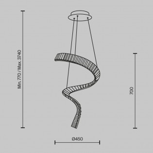Suspension á LED Krone (48W)