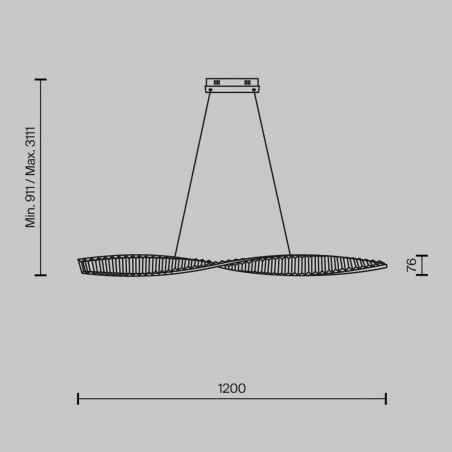 Suspension á LED Krone (36W)