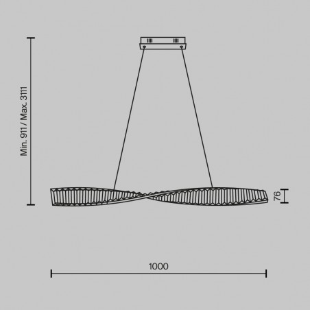 Suspension á LED Krone (27W)
