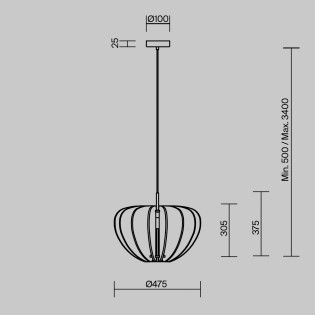 Lampe de plafond Cambio