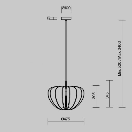 Lampe de plafond Cambio