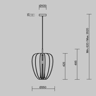 Lampe de plafond Cambio II