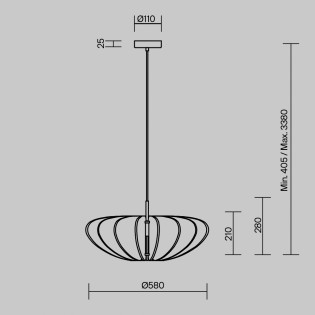 Lampe de plafond Cambio III