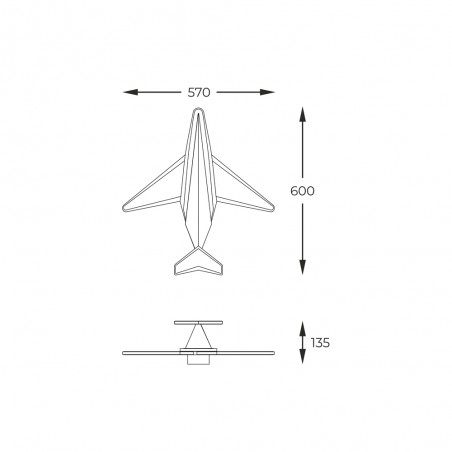 Applique pour enfants LED Sky (24W)