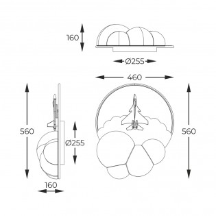 Plafonnier pour enfants LED Focus Avión (37W)