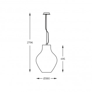 Lámpe a suspension Bresso