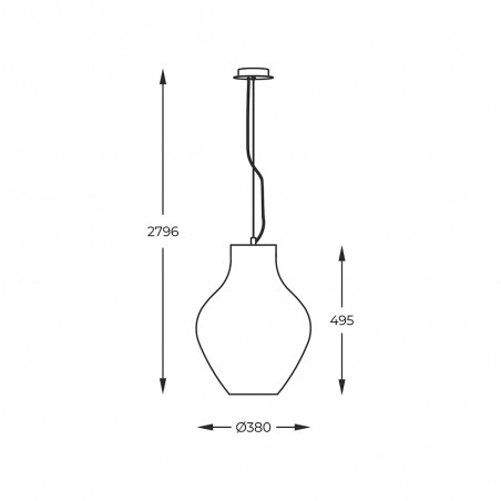 Lámpe a suspension Bresso