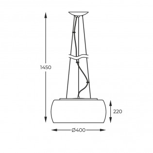 Lampe a suspensión Crystal II