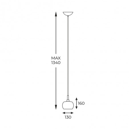Lampe de plafond Crystal