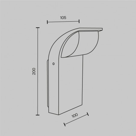 Applique Murale pour exterieur LED Stock (12W)