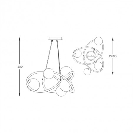 Lampe de plafond Arlon (5 lumieres)
