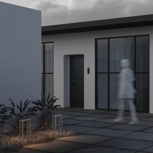 Balisé solaire LED avec détecteur de mouvement Pir (2W)