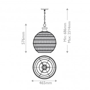Lampe de plafond Casablanca