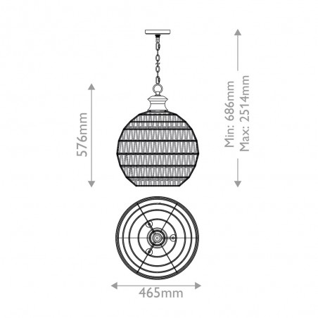 Lampe de plafond Casablanca